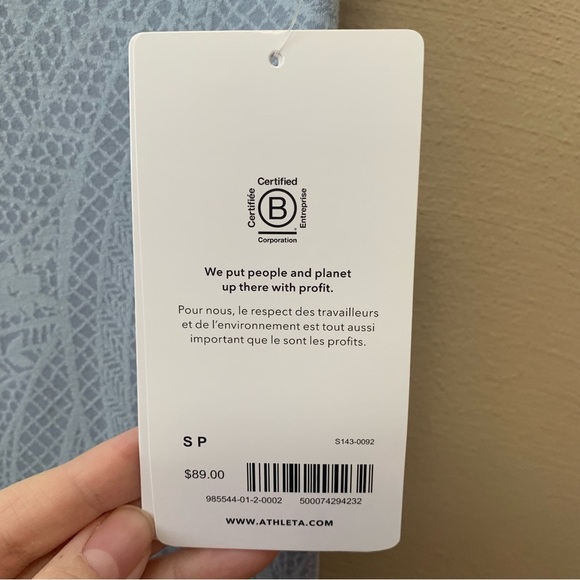 Athleta Elation Textured Tight Legging Size Small Blue NWT New - Picture 14 of 16